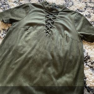 Forever 21 Faux suede dress